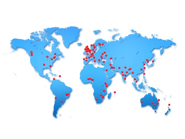 WORLD MAP - 201705 Exam Centers